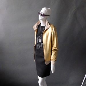 Japanese MonoSpace Black Neoprene Cartoon Dress S